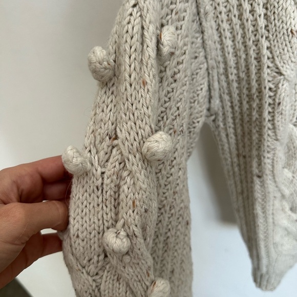 Wildfox Oversized Knit Sweater in Cream - Picture 5 of 6